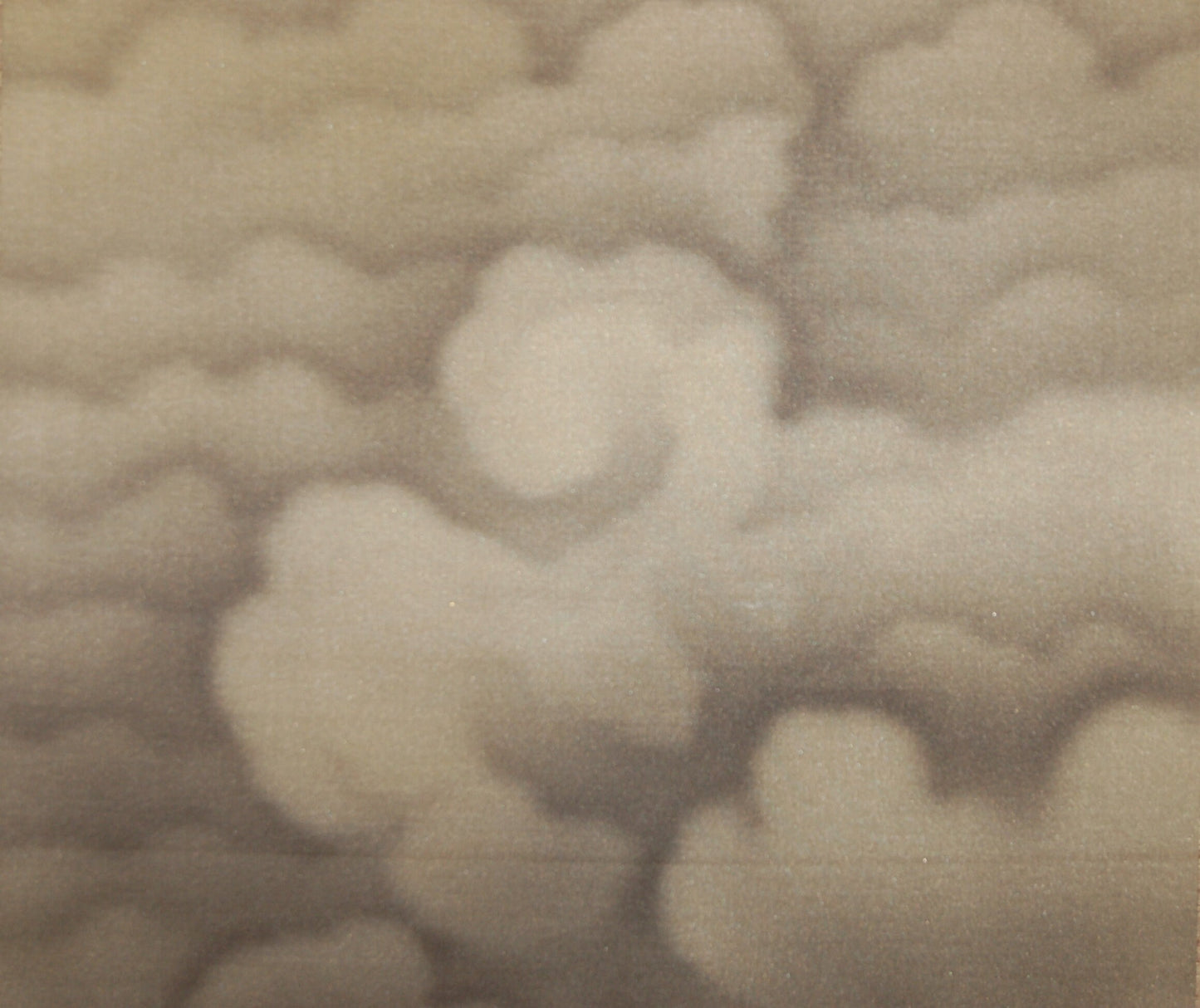 Hanging scroll, sun rising above clouds, painting on silk by Kasai Toshiyuki, Japan