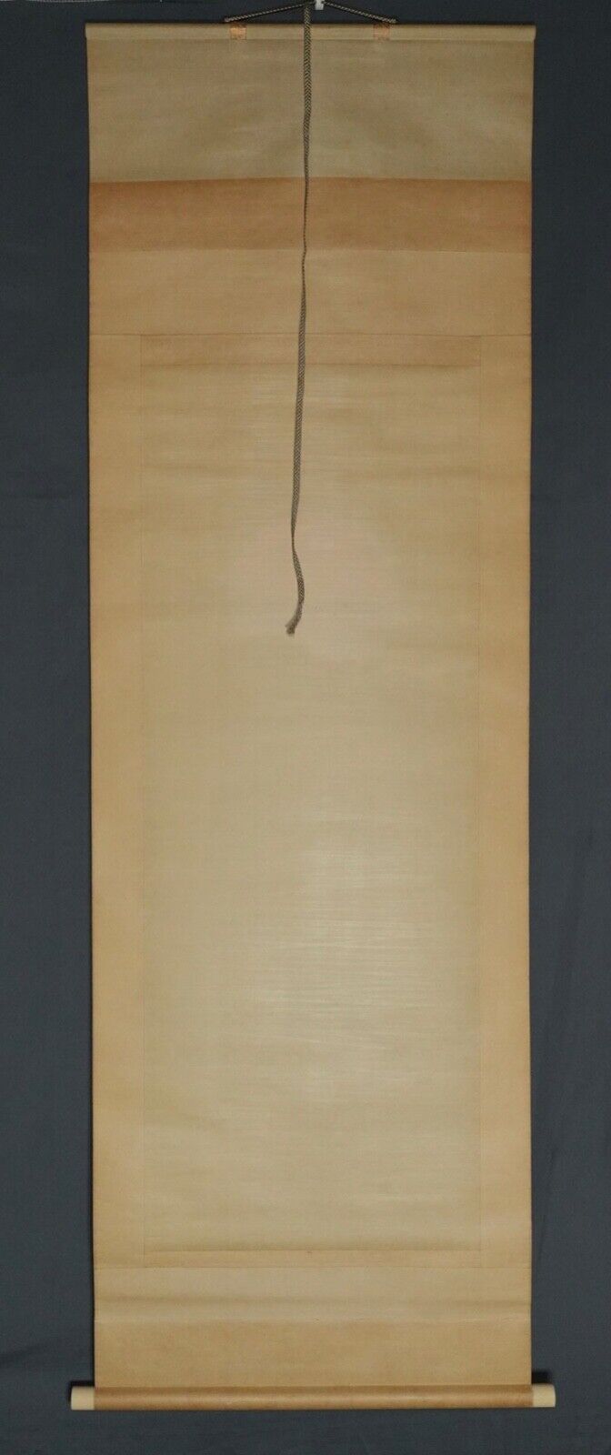 Hanging scroll, sun rising above clouds, painting on silk by Kasai Toshiyuki, Japan